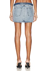 EB Denim Madison Mini Skirt in Daphne, view 3, click to view large image.