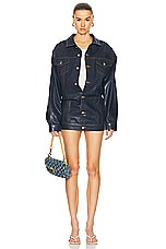 EB Denim Webster Mini Dress in Midnight Glaze, view 2, click to view large image.