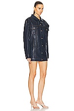 EB Denim Webster Mini Dress in Midnight Glaze, view 3, click to view large image.