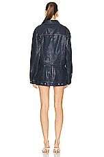 EB Denim Webster Mini Dress in Midnight Glaze, view 4, click to view large image.