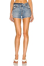 EB Denim Crossover Shorts in Jeanette, view 1, click to view large image.