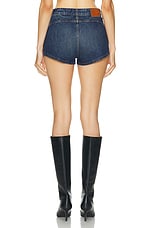 EB Denim Hart Moto Short in Blue Honey, view 3, click to view large image.