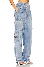 EB Denim Cargo Pants in Rain Wash, view 2, click to view large image.