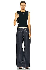EB Denim Bowie Wide Leg in Midnight Glaze, view 4, click to view large image.