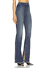 EB Denim Split Hem Jegging in Tommy, view 2, click to view large image.