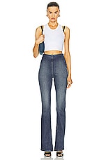 EB Denim Split Hem Jegging in Tommy, view 4, click to view large image.