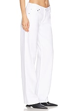EB Denim Low Rise Baggy in White, view 2, click to view large image.