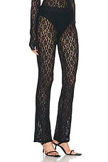 EB Denim Low Rise Legging in Black Lace, view 2, click to view large image.
