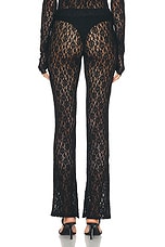 EB Denim Low Rise Legging in Black Lace, view 3, click to view large image.