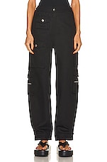 EB Denim Cargo Pants in Black, view 1, click to view large image.