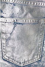 EB Denim Micro Denim Skirt in Silver, view 5, click to view large image.