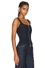 EB Denim Rainy Corset in Midnight, view 2, click to view large image.