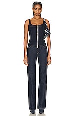 EB Denim Rainy Corset in Midnight, view 4, click to view large image.