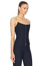 EB Denim Claire Corset in Midnight, view 2, click to view large image.