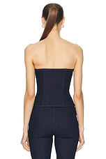 EB Denim Claire Corset in Midnight, view 3, click to view large image.