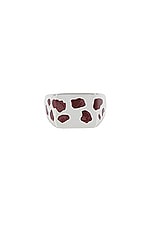 Ellie Mercer Multi Piece Signet Ring in Brown, view 1, click to view large image.