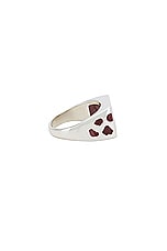 Ellie Mercer Multi Piece Signet Ring in Brown, view 2, click to view large image.