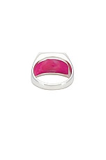 Ellie Mercer Two Piece Signet Ring in Pink, view 3, click to view large image.