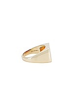 Ellie Mercer One Piece Signet Ring in Orange, view 2, click to view large image.