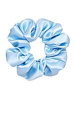 Emi Jay Silk Scrunchie in Sky Blue, view 1, click to view large image.