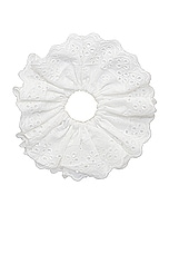 Emi Jay Eyelet Scrunchie in Daffodil, view 1, click to view large image.