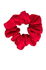 Emi Jay Silk Scrunchie in Cherry Kiss, view 1, click to view large image.