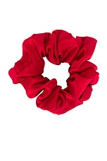 Emi Jay Silk Scrunchie in Cherry Kiss, view 2, click to view large image.