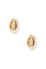 Eliou Congo Earrings in White, view 3, click to view large image.