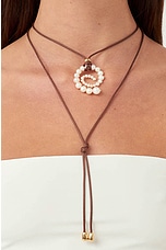 Eliou Arla Wrap Necklace in Pearl, view 2, click to view large image.