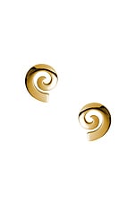 Eliou Swirl Earring in Gold, view 1, click to view large image.