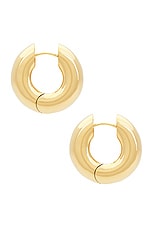 Eliou Devon Earrings in Gold Plated, view 3, click to view large image.
