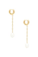 Eliou Lille Earrings in White, view 2, click to view large image.