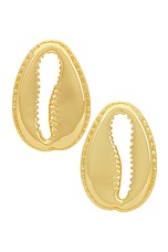 Eliou Concha Earrings in Gold Plated, view 1, click to view large image.