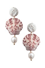 Eliou Ilha Earrings in White, view 1, click to view large image.