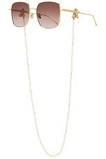 Eliou Salvador Leash Necklace in White, view 2, click to view large image.
