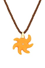 Eliou Sole Necklace in Orange, view 2, click to view large image.