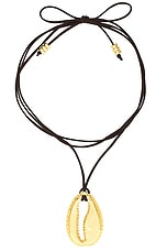 Eliou Concha Wrap Necklace in Gold Plated, view 1, click to view large image.