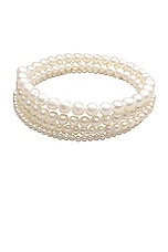 Eliou Chiara Choker Necklace in Freshwater Pearl, view 1, click to view large image.