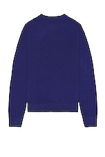 The Elder Statesman Simple Crew in Blue Jay, view 2, click to view large image.