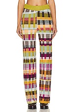 The Elder Statesman Block Rib Canyon Pant in Multicolor, view 1, click to view large image.