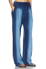 The Elder Statesman Daily Spray Sweatpant in Sea Blue & Crypto Blue, view 2, click to view large image.