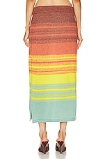 The Elder Statesman Nimbus Ombre Skirt in Multi, view 5, click to view large image.