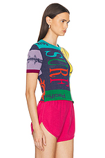 The Elder Statesman Souvenir Tee in Multi, view 2, click to view large image.
