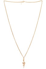 Emanuele Bicocchi Gold Tiny Serpens Pendant in Gold, view 1, click to view large image.