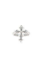 Emanuele Bicocchi Fleury Cross Ring in Silver, view 1, click to view large image.