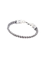 Emanuele Bicocchi Tiny Braided Bracelet in Sterling Silver, view 1, click to view large image.