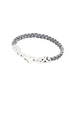 Emanuele Bicocchi Tiny Braided Bracelet in Sterling Silver, view 2, click to view large image.