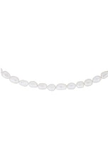 Emanuele Bicocchi Baroque Pearl Necklace in White & Silver, view 2, click to view large image.