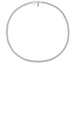 Emanuele Bicocchi Essential Knotted Chain Necklace in Sterling Silver, view 1, click to view large image.