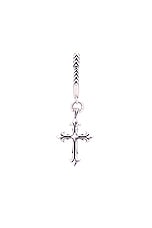 Emanuele Bicocchi Fleury Cross Earring in Silver, view 1, click to view large image.